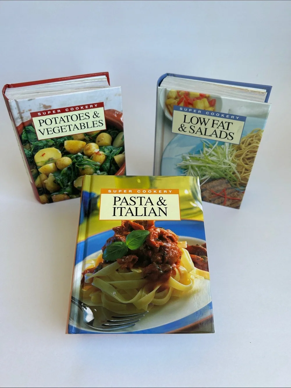 3 Set Mini Pasta Italian Salad Cookbook Recipe Book Set of 3